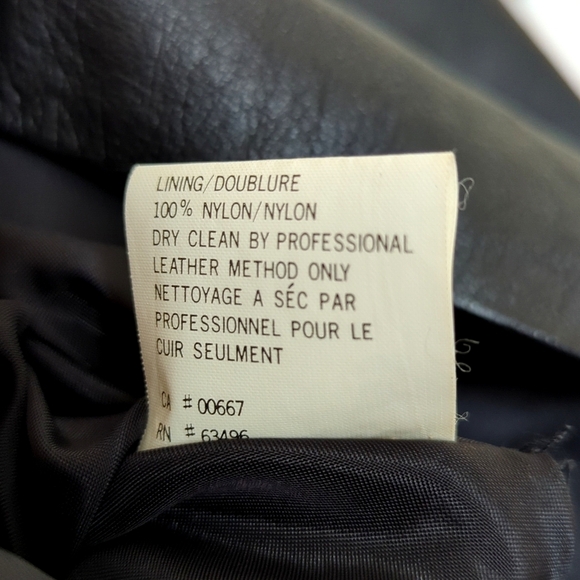 Bagatelle 90's Vintage Genuine Leather High Waisted A-Line Mini Skirt Black 4 - Picture 12 of 13